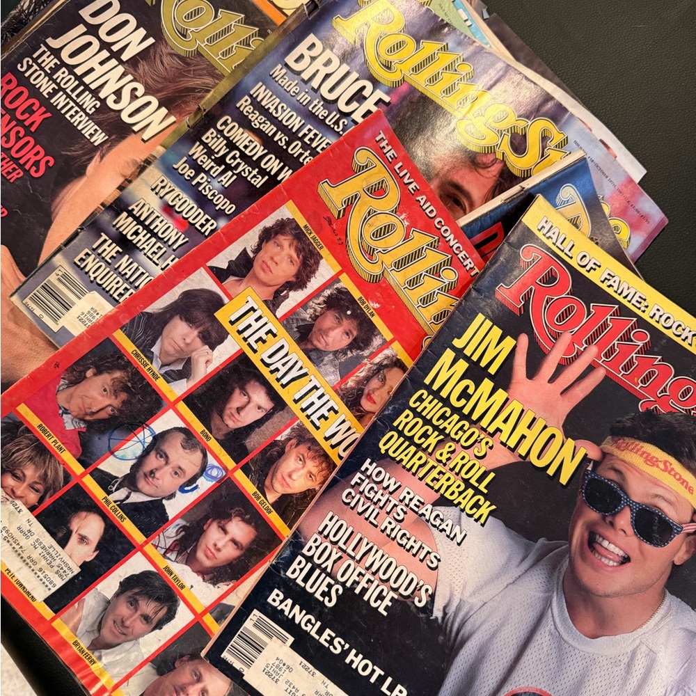 Lot of 17 Vintage The Rolling Stones Magazines